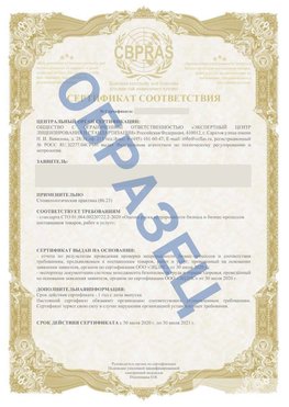 Образец Сертификат СТО 01.064.00220722.2-2020 Воркута Сертификат СТО 01.064.00220722.2-2020 