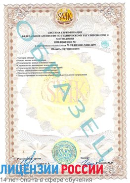 Образец сертификата соответствия (приложение) Воркута Сертификат ISO 14001
